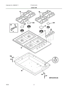 02 - Cook Top parts for Frigidaire Cooktop FFGC3015LSC from AppliancePartsPros.com