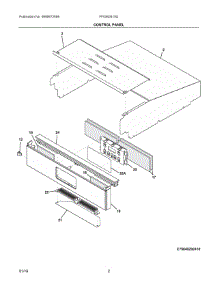 02 - Control Panel parts for Frigidaire Oven FFGW2415QBA from AppliancePartsPros.com