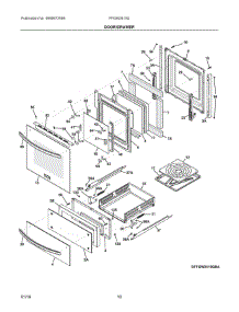 05 - Door / Drawer parts for Frigidaire Oven FFGW2415QBA from AppliancePartsPros.com