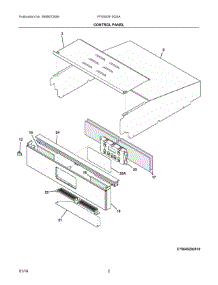02 - Control Panel parts for Frigidaire Oven FFGW2415QSA from AppliancePartsPros.com