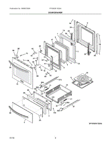 05 - Door / Drawer parts for Frigidaire Oven FFGW2415QSA from AppliancePartsPros.com
