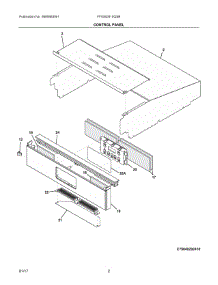 02 - Control Panel parts for Frigidaire Wall Oven FFGW2415QSB from AppliancePartsPros.com