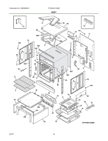 04 - Body parts for Frigidaire Wall Oven FFGW2415QSB from AppliancePartsPros.com