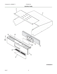 02 - Control Panel parts for Frigidaire Wall Oven FFGW2415QWB from AppliancePartsPros.com