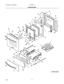 05 - Door / Drawer parts for Frigidaire Wall Oven FFGW2415QWB from AppliancePartsPros.com