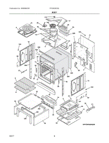 04 - Body parts for Frigidaire Wall Oven FFGW2425QBB from AppliancePartsPros.com