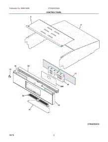 02 - Control Panel parts for Frigidaire Wall Oven FFGW2425QSA from AppliancePartsPros.com