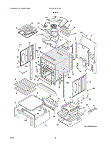 04 - Body parts for Frigidaire Wall Oven FFGW2425QSA from AppliancePartsPros.com