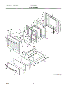 05 - Door / Drawer parts for Frigidaire Wall Oven FFGW2425QSA from AppliancePartsPros.com