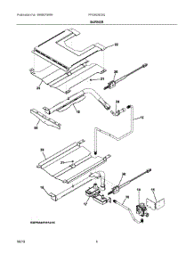 03 - Burner parts for Frigidaire Wall Oven FFGW2425QWA from AppliancePartsPros.com