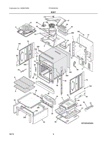 04 - Body parts for Frigidaire Wall Oven FFGW2425QWA from AppliancePartsPros.com
