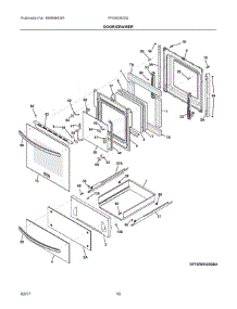 05 - Door / Drawer parts for Frigidaire Wall Oven FFGW2425QWB from AppliancePartsPros.com