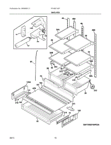 05 - Shelves parts for Frigidaire Refrigerator FFHB2740PE6A from AppliancePartsPros.com