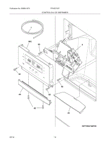 13 - Controls & Ice Dispenser parts for Frigidaire Refrigerator FFHB2740PP3 from AppliancePartsPros.com