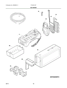 09 - Ice Maker parts for Frigidaire Refrigerator FFHB2740PP6A from AppliancePartsPros.com
