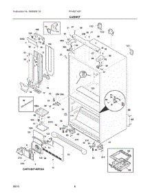 04 - Cabinet parts for Frigidaire Refrigerator FFHB2740PP8A from AppliancePartsPros.com