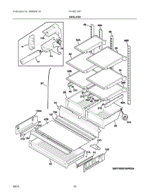 05 - Shelves parts for Frigidaire Refrigerator FFHB2740PP8A from AppliancePartsPros.com
