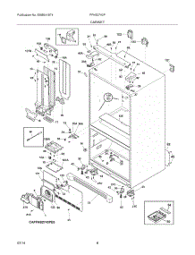 07 - Cabinet parts for Frigidaire Refrigerator FFHB2740PS3 from AppliancePartsPros.com