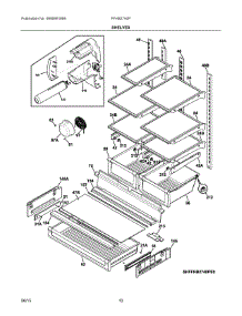 05 - Shelves parts for Frigidaire Refrigerator FFHB2740PS4 from AppliancePartsPros.com