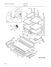 09 - Shelves parts for Frigidaire Refrigerator FFHB2740PS5 from AppliancePartsPros.com