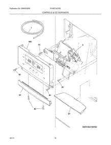 13 - Controls & Ice Dispenser parts for Frigidaire Refrigerator FFHB2740PS5 from AppliancePartsPros.com