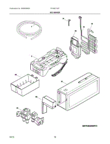 09 - Ice Maker parts for Frigidaire Refrigerator FFHB2740PS6A from AppliancePartsPros.com