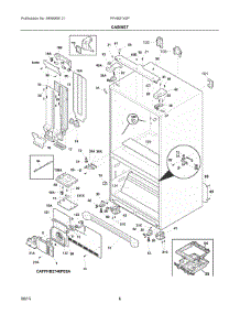 04 - Cabinet parts for Frigidaire Refrigerator FFHB2740PS7A from AppliancePartsPros.com