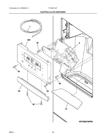 07 - Controls & Ice Dispenser parts for Frigidaire Refrigerator FFHB2740PS7A from AppliancePartsPros.com