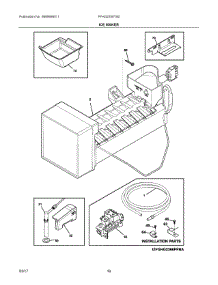 08 - Ice Maker parts for Frigidaire Refrigerator FFHG2250TS0 from AppliancePartsPros.com