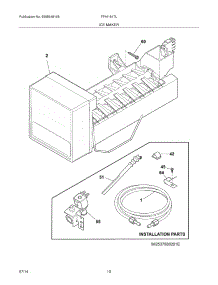 11 - Ice Maker parts for Frigidaire Refrigerator FFHI1817LBB from AppliancePartsPros.com