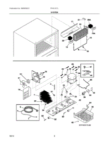 05 - System parts for Frigidaire Refrigerator FFHI1817LBC from AppliancePartsPros.com