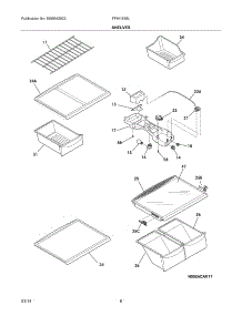 07 - Shelves parts for Frigidaire Refrigerator FFHI1826LBA from AppliancePartsPros.com