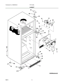 03 - Cabinet parts for Frigidaire Refrigerator FFHI1826LBC from AppliancePartsPros.com