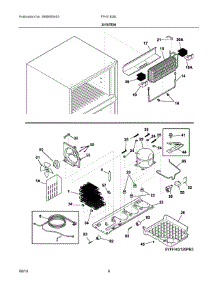 05 - System parts for Frigidaire Refrigerator FFHI1826LBC from AppliancePartsPros.com