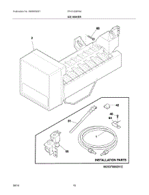 06 - Ice Maker parts for Frigidaire Refrigerator FFHI1826PS4 from AppliancePartsPros.com