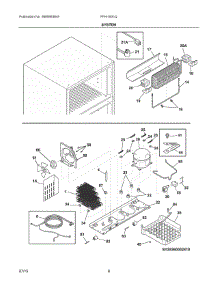 05 - System parts for Frigidaire Refrigerator FFHI1831QE1 from AppliancePartsPros.com