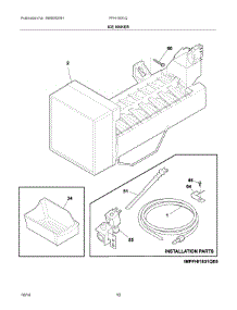 06 - Ice Maker parts for Frigidaire Refrigerator FFHI1831QP0 from AppliancePartsPros.com