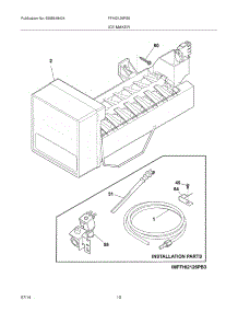 11 - Ice Maker parts for Frigidaire Refrigerator FFHI2126PS5 from AppliancePartsPros.com