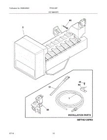 11 - Ice Maker parts for Frigidaire Refrigerator FFHI2126PW4 from AppliancePartsPros.com