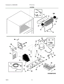 05 - System parts for Frigidaire Refrigerator FFHI2131QE0 from AppliancePartsPros.com