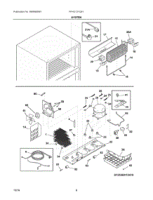 05 - System parts for Frigidaire Refrigerator FFHI2131QS1 from AppliancePartsPros.com