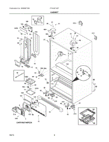 04 - Cabinet parts for Frigidaire Refrigerator FFHN2740PE4A from AppliancePartsPros.com