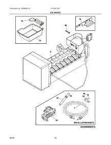 08 - Ice Maker parts for Frigidaire Refrigerator FFHN2740PE6A from AppliancePartsPros.com