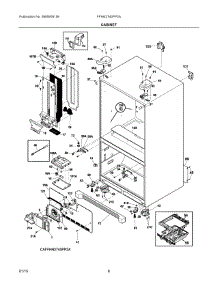 04 - Cabinet parts for Frigidaire Refrigerator FFHN2740PP2A from AppliancePartsPros.com