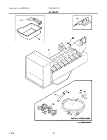 08 - Ice Maker parts for Frigidaire Refrigerator FFHN2740PP2A from AppliancePartsPros.com