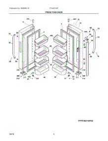 03 - Fresh Food Door parts for Frigidaire Refrigerator FFHN2740PP6A from AppliancePartsPros.com