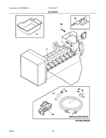 08 - Ice Maker parts for Frigidaire Refrigerator FFHN2740PP8A from AppliancePartsPros.com