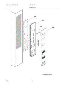 13 - Controls parts for Frigidaire Refrigerator FFHN2740PS1 from AppliancePartsPros.com