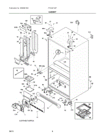 04 - Cabinet parts for Frigidaire Refrigerator FFHN2740PS2A from AppliancePartsPros.com