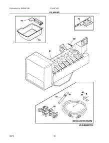 08 - Ice Maker parts for Frigidaire Refrigerator FFHN2740PS5A from AppliancePartsPros.com